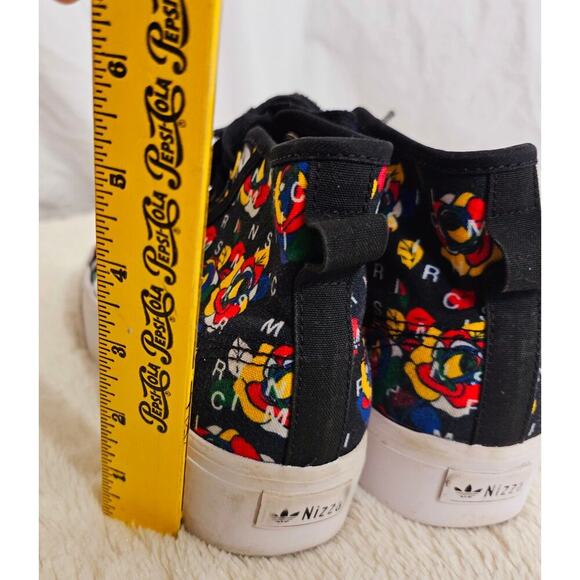 Adidas US8 Rich Mnisix Nizza Platform Mid Artsy Roses FunkyArt to‎ wear Standout - Picture 3 of 16